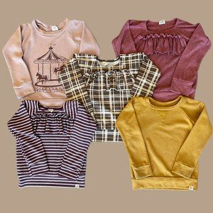 Fall Girls Sweater Bundle (4T) - Lulu & Roo / Little Road Co.